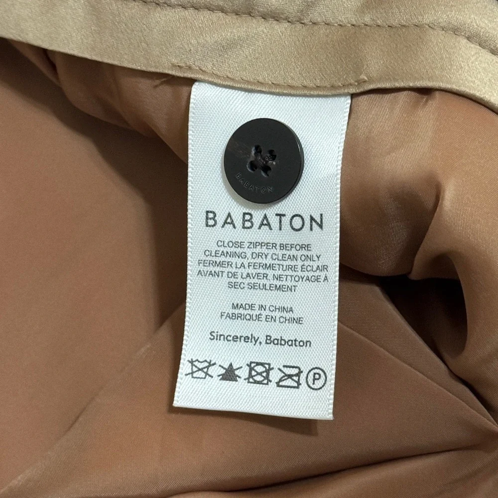 NWT Aritzia Babaton Abarca Pant Size 12 Saville High rise tapered trousers wool